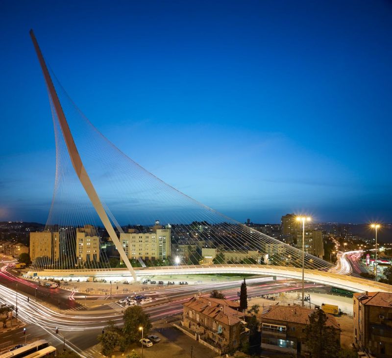Jerusalem Bridge of Strings, Santiago Calatrava, Jerusalem, Israel