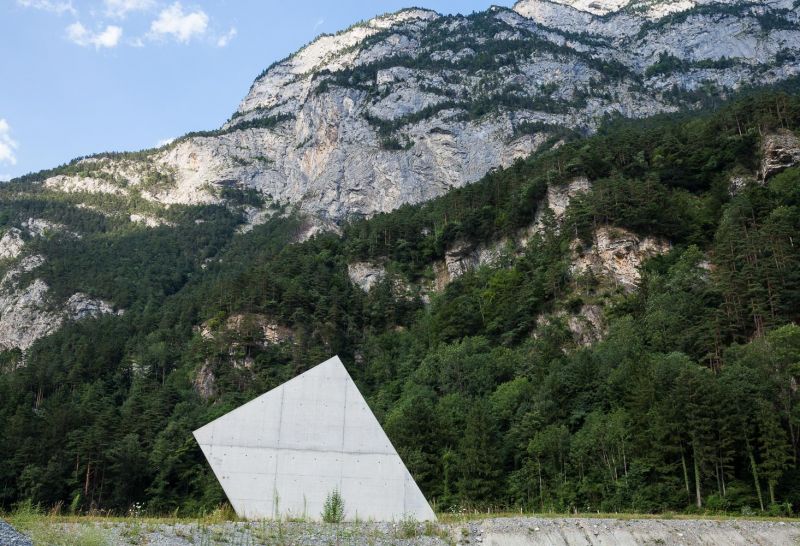 Ventilation building, Gotthard-Ceneri Base tunnel, Erstfeld, Switzerland