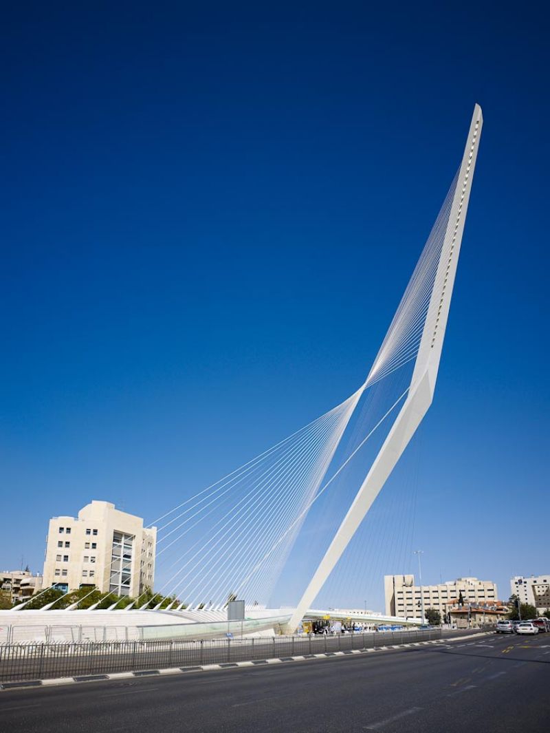 Jerusalem Bridge of Strings, Santiago Calatrava, Jerusalem, Israel