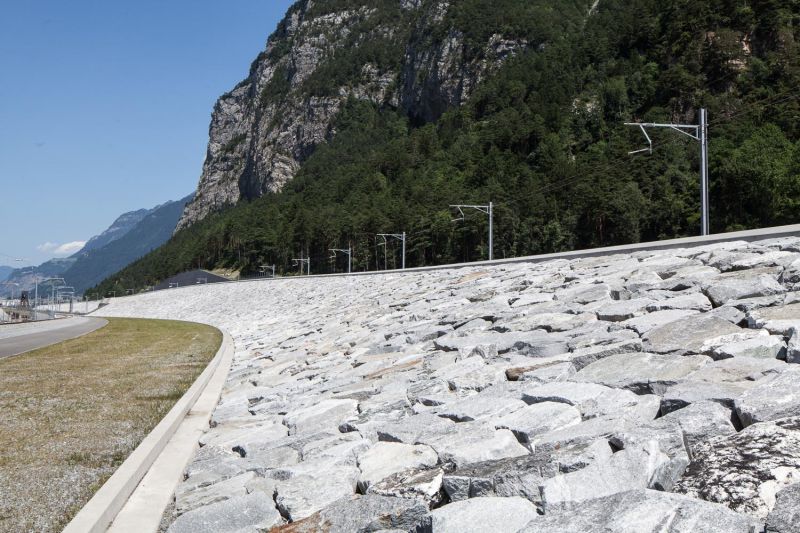  North entrance, Gotthard-Ceneri Base tunnel, Erstfeld, Switzerland
