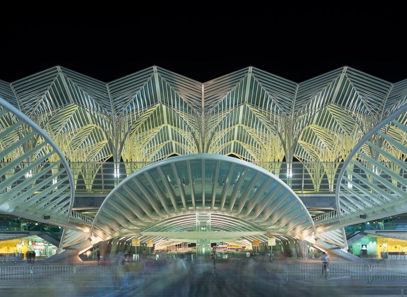 Oriente station, Santiago Calatrava, Lisbon, Portugal