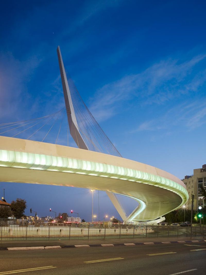 Jerusalem Bridge of Strings, Santiago Calatrava, Jerusalem, Israel