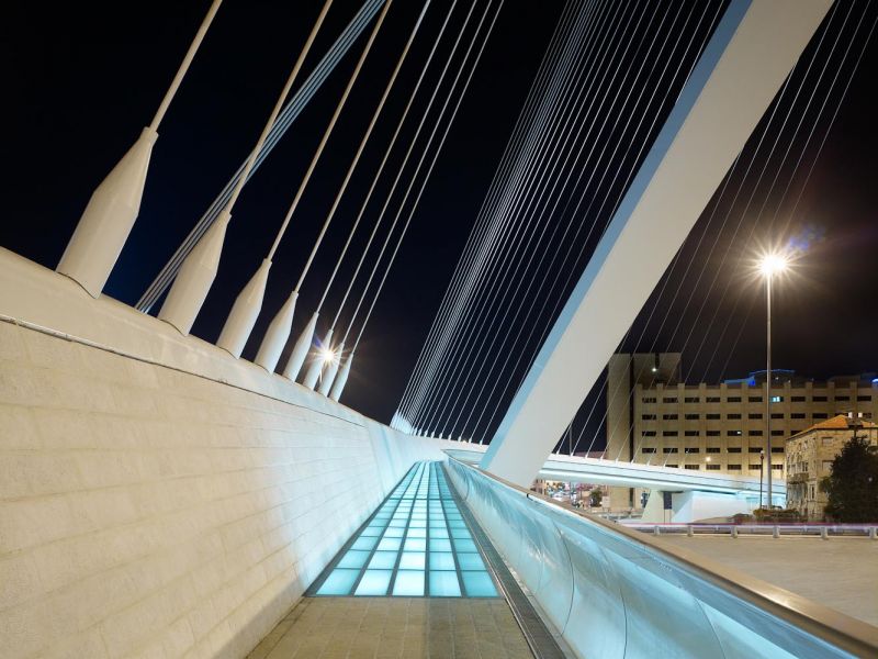 Jerusalem Bridge of Strings, Santiago Calatrava, Jerusalem, Israel