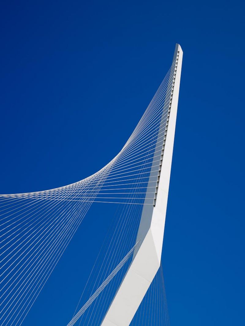 Jerusalem Bridge of Strings, Santiago Calatrava, Jerusalem, Israel