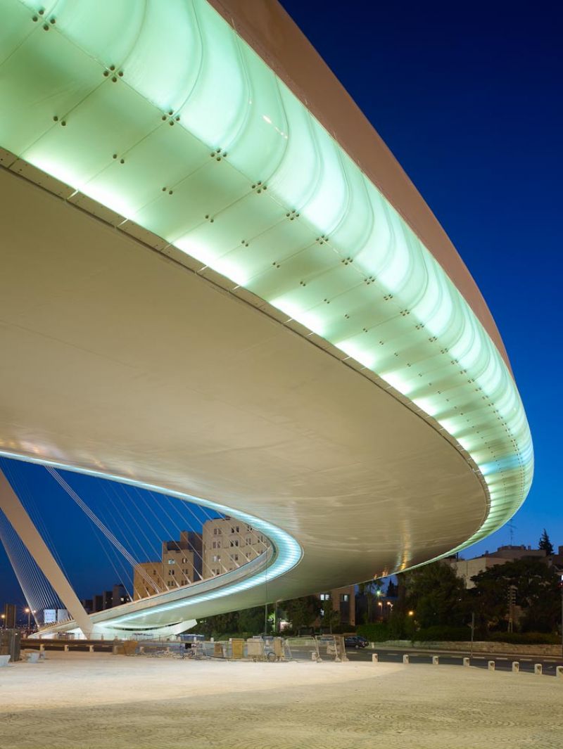 Jerusalem Bridge of Strings, Santiago Calatrava, Jerusalem, Israel