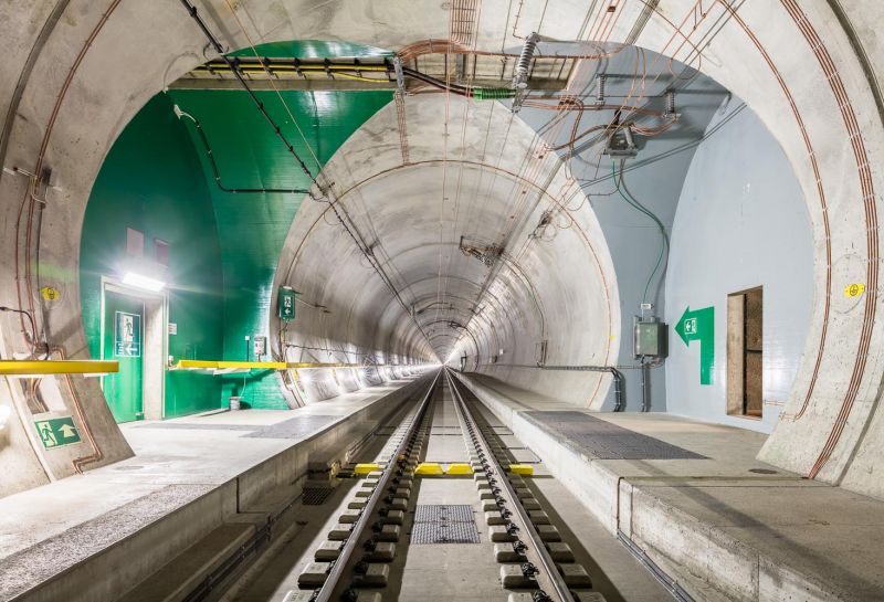 Gotthard-Ceneri Base tunnel, Switzerland