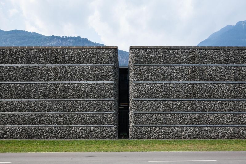 Infocenter, Gotthard-Ceneri Base tunnel, Pollegio, Switzerland, Bauzeit Architects