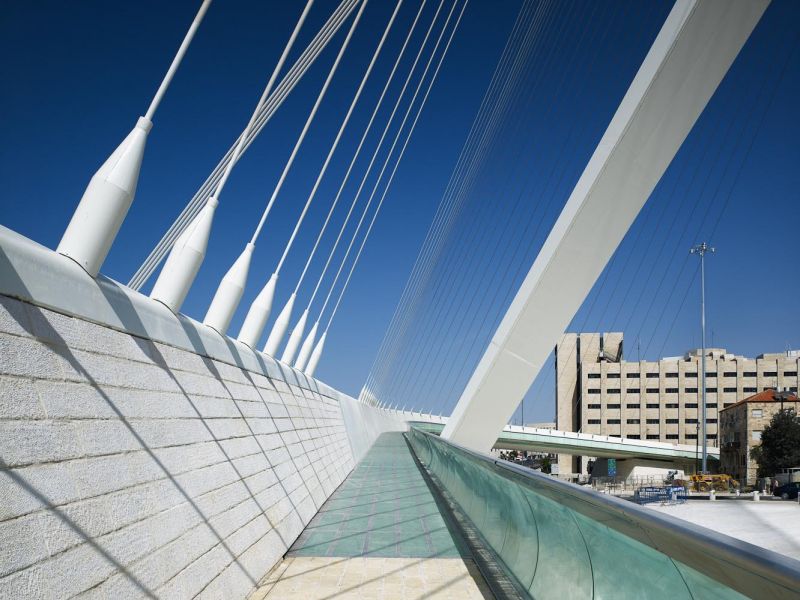 Jerusalem Bridge of Strings, Santiago Calatrava, Jerusalem, Israel
