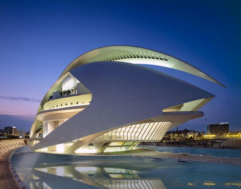 Palau de les Arts Reina Sofia, Santiago Calatrava, Valencia, Spain
