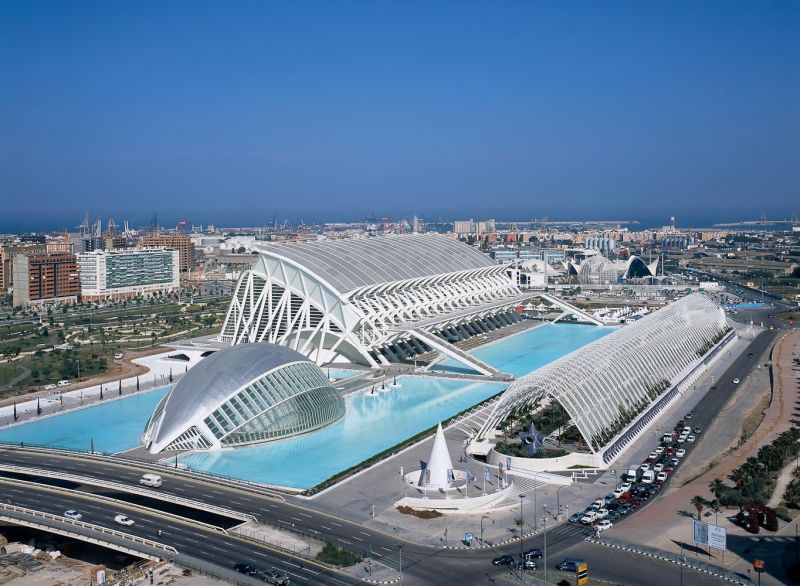 City of Arts and Sciences, Santiago Calatrava, Valencia, Spain