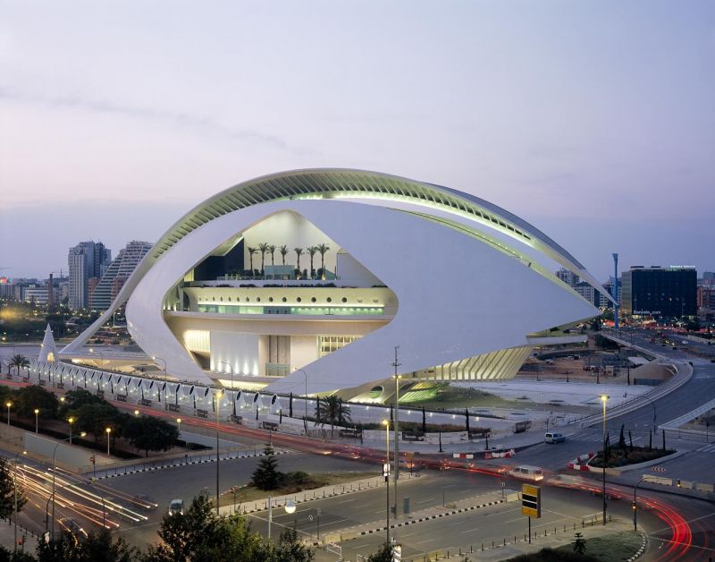 Palau de les Arts Reina Sofia, Santiago Calatrava, Valencia, Spain