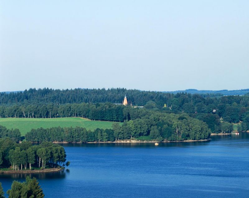 Contemporary art museum, Aldo Rossi, Lac de Vassivere, France