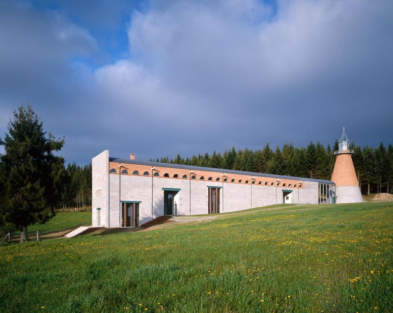 Contemporary art museum, Aldo Rossi, Lac de Vassivere, France