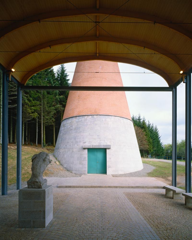 Contemporary art museum, Aldo Rossi, Lac de Vassivere, France
