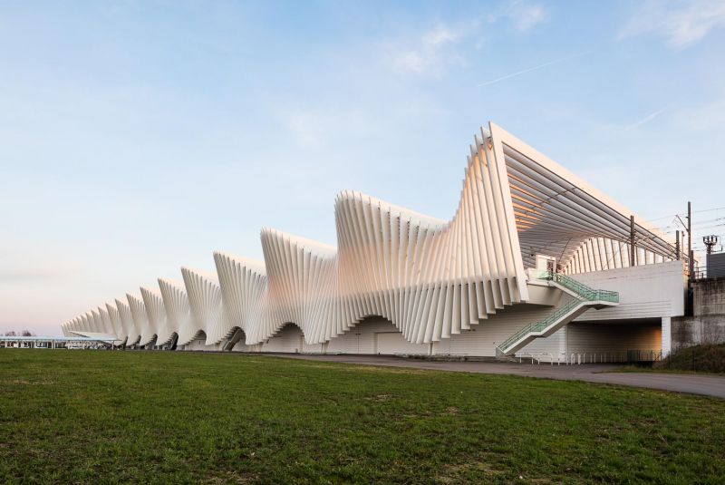 Mediopadana Railway Station AV, Santiago Calatrava, Reggio Emilia, Italy