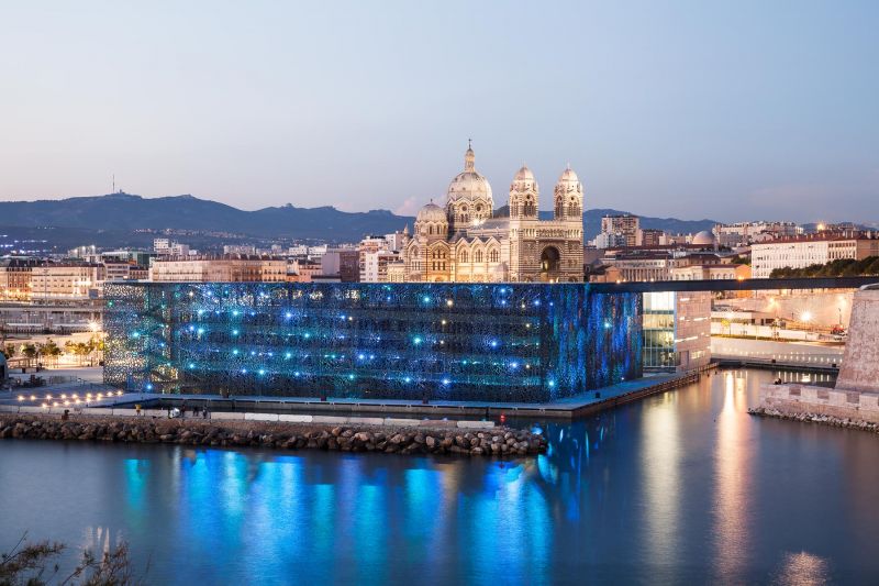 MuCEM, Musee des civilisations de l'Europe et de la Mediterranee, Rudi Ricciotti, Marseille, France