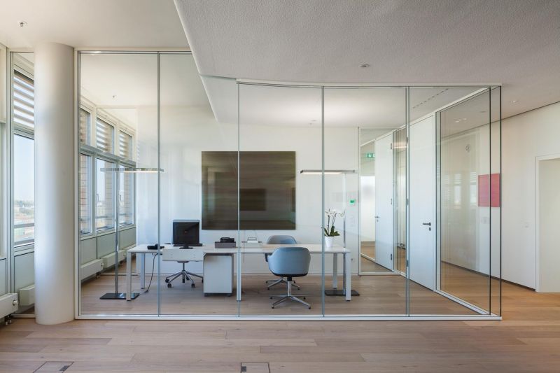 Model office, Atrium Tower C1, Potsdamer Platz, Berlin, Germany,  Design: BaumgartenSimon Architekten in collaboration with Renzo Piano Building Workshop and citizenoffice