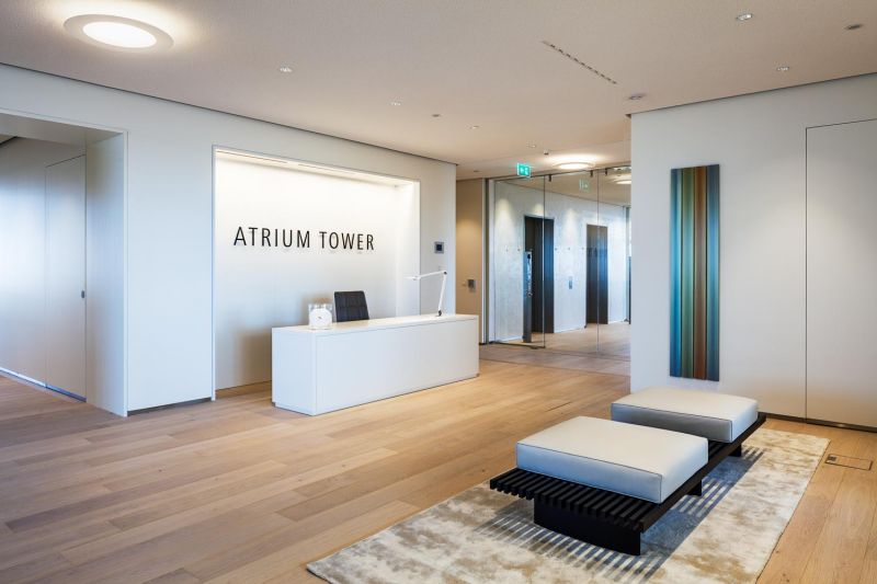 Model office, Atrium Tower C1, Potsdamer Platz, Berlin, Germany,  Design: BaumgartenSimon Architekten in collaboration with Renzo Piano Building Workshop and citizenoffice