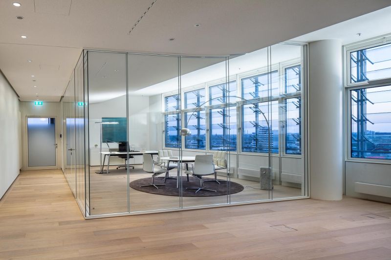 Model office, Atrium Tower C1, Potsdamer Platz, Berlin, Germany,  Design: BaumgartenSimon Architekten in collaboration with Renzo Piano Building Workshop and citizenoffice