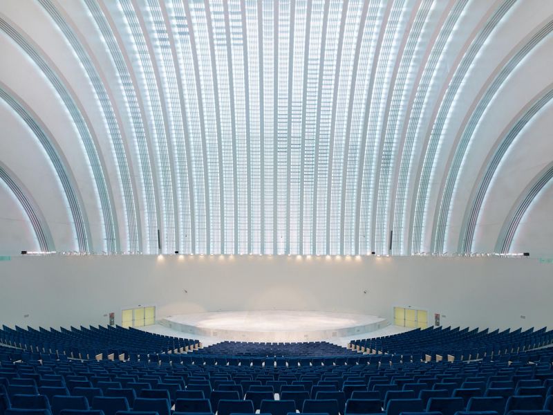 Palacio de Exposiciones y Congresos, Santiago Calatrava, Oviedo, Espana