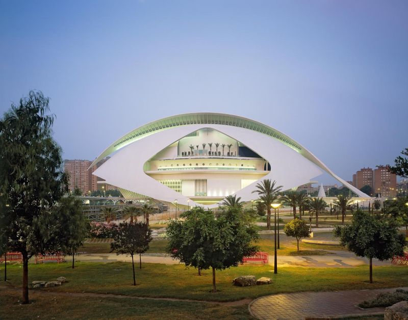 Palau de les Arts Reina Sofia, Santiago Calatrava, Valencia, Spain