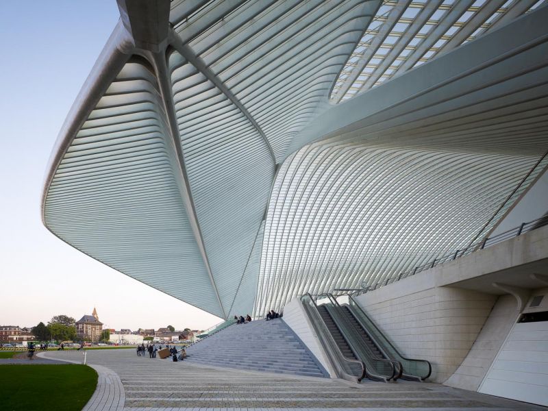  TGV Station Liége Guillemins, Santiago Calatrava, Liège, Belgium