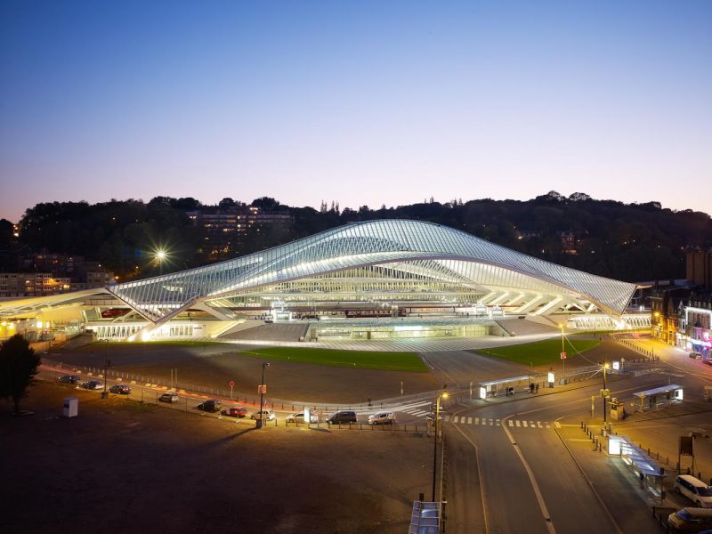  TGV Station Liege Guillemins, Santiago Calatrava, Liege, Belgium