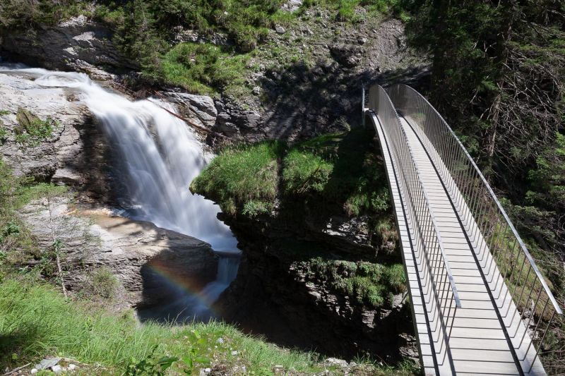 Wasserfallbruecke, Trutg dil Flem, Switzerland