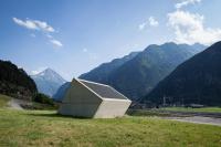 Ventilation building, Gotthard-Ceneri Base tunnel, Erstfeld, Switzerland